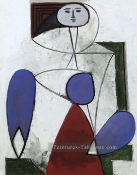  picasso - Femme dans un fauteuil 1932 cubiste Pablo Picasso